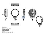 Arbeitsscheinwerfer, LED | DT 9.69039 - 969039 - r: 57...