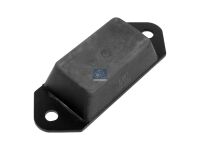 Gummipuffer, hinten passend für SCANIA | DT 1.27014 - 127014 - b: 8,5 mm, Lb: 102,5 mm, L: 126 mm, W: 45 mm, H: 25 mm