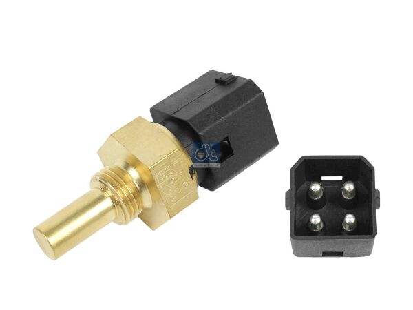 Temperatursensor M16 x 1,5, passend für VOLVO | DT 2.27027 - 227027 - SW: 27, L: 70 mm, Tmax: 120 °C, 4 poles