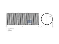 Flexibles Rohr passend für MAN | DT 3.25050 - 325050...