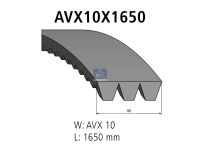 Verbundkeilriemen AVX 10, passend für MAN | DT 3.34438 - 334438 - L: 1650 mm, AVX10X1650, 3 belts