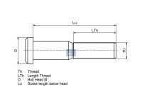 Radbolzen M20 x 1,5, passend für MERCEDES-BENZ | DT 4.40223 - 440223 - Lu: 62 mm, L: 70 mm, 10.9