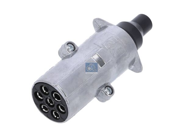 Stecker, Aluminium 24 V, ISO 1185, 7 poles passend für DAF, IVECO, KRONE, KÖGEL, MERCEDES-BENZ, SCANIA, SCHMITZ CARGOBULL | DT 4.60115 - 460115