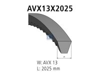 Keilriemensatz AVX 13, passend für MERCEDES-BENZ | DT 4.80652 - 480652 - L: 2025 mm, AVX13X2025, 2 belts