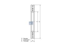 Bremsscheibe, mit Zubehörsatz passend für DAF | DT 5.21221 - 521221 - D: 432 mm, S: 45 mm, s: 37 mm