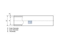 Polyamidrohr, schwarz passend für BPW, DAF, IVECO,...