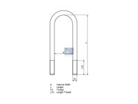 U-Bolzen M20 x 1,5, passend für RENAULT | DT 6.11117 - 611117 - LTh: 60 mm, L: 260 mm, w: 92,5 mm