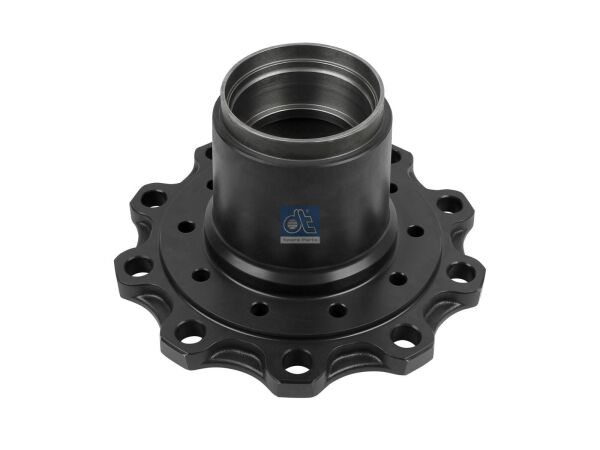 Radnabe, ohne Lager passend für VOLVO | DT 2.65225 - 265225 - d1: 112,7 mm, d2: 130 mm, D: 384,5 mm, 10 bores, b: 27,2 mm, H: 192,5 mm