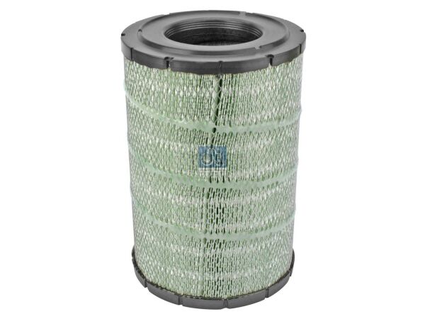 Luftfilter, flammhemmend passend für RENAULT, VOLVO | DT 6.25018 - 625018 - d: 125 mm, D: 245 mm, H: 374 mm