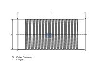 Flexibles Rohr passend für RENAULT, VOLVO | DT 2.14844 - 214844 - D: 145,5 mm, L: 335 mm