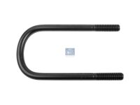 U-Bolzen passend für BPW | DT 10.16304 - 1016304 - r: 40 mm, R: 90 mm, M24 x 3, LTh: 70 mm, L: 290 mm, w: 128 mm, 10.9