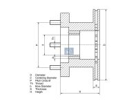 Bremsscheibe passend für IVECO | DT 7.36017 - 736017...