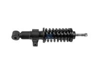 Kabinenstoßdämpfer passend für IVECO | DT 7.77108 - 777108 - D: 45 mm, b: 16 mm, M16 x 2, M12 x 1,75, Lmin: 309 mm, Lmax: 381 mm