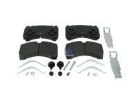 Scheibenbremsbelagsatz passend für DAF, MERCEDES-BENZ | DT 4.90937 - 490937 - W: 208 mm, S: 35 mm, H: 114 mm