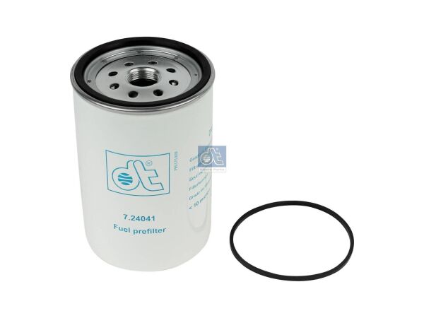 Kraftstofffilter passend für FIAT, IVECO | DT 7.24041 - 724041 - D: 108 mm, 1" x 14 UNS, H: 158 mm