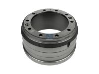 Bremstrommel passend für IVECO | DT 7.34056 - 734056 - D: 410 mm, 10 bores, b: 23 mm, P: 335 mm, d: 285 mm, H: 250 mm, B: 193 mm