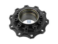 Radnabe, ohne Lager passend für VOLVO | DT 2.65235 - 265235 - d1: 160 mm, d2: 160 mm, D: 380 mm, 10 bores, b: 22 mm, H: 165 mm