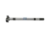 Bremsnockenwelle, links passend für SAF | DT 10.33118 - 1033118 - D: 38 mm, L1: 575,2 mm, L3: 530,2 mm, S-cam, 10 teeth