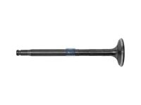 Auslassventil passend für MERCEDES-BENZ | DT 4.67384 - 467384 - D1: 7 mm, D2: 28,4 mm, L: 104,4 mm, α: 45 °