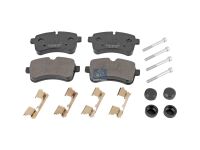 Scheibenbremsbelagsatz, mit Zubehör passend für IVECO | DT 7.92618 - 792618 - W: 141 mm, S: 21 mm, H: 72 mm