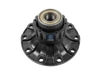 Radnabe, mit Lager passend für VOLVO | DT 2.65287 - 265287 - d1: 110 mm, d2: 110 mm, D: 384 mm, 10 bores, b: 27,3 mm, H: 162,5 mm