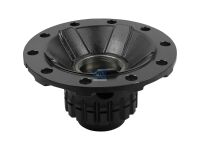 Radnabe, mit Lager passend für VOLVO | DT 2.65287 - 265287 - d1: 110 mm, d2: 110 mm, D: 384 mm, 10 bores, b: 27,3 mm, H: 162,5 mm