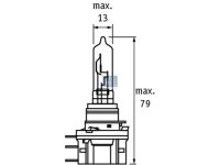 Glühlampe 12 V, H15, 55/15 W, PGJ23t-1 passend für MAN, MERCEDES-BENZ, VW | DT 9.78166 - 978166